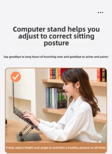 नए 17 इंच धातु लैपटॉप कूलर बेस मूक प्रशंसक स्टैंड ऊंचाई समायोज्य पोर्टेबल बाहरी शीतलन पैड - Product Image 4