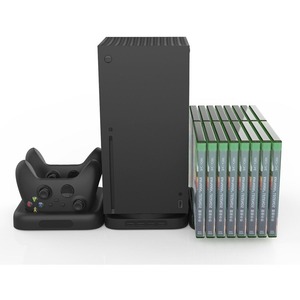 Çok fonksiyonlu Dock oyun denetleyicisi şarj cihazı Usb şarj istasyonu taban braketi disk Cd depolama rafı Xbox serisi X konsol - Product Image 1