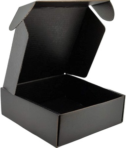Custom Recycled Small Black Shipping Boxes for Small Business Cardboard Corrugated Mailer Boxes for Shipping Packaging Craft <strong>Gif</strong> - Product Image 1