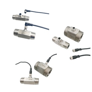 Medidor de flujo de señal de salida de pulso personalizable OEM plástico/latón/acero inoxidable rotor turbina calentadores de agua sensores de flujo