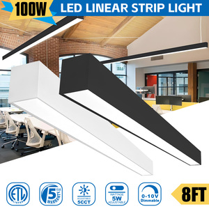 NGT ticari Modern 5CCT 1.2M 2.4M LED tavan işık asılı gömme kolye lineer aydınlatma ofis salonu berber dükkanı otel için - Product Image 2