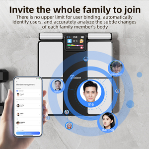 Độc Đáo Thông Minh Cơ Thể Chất Béo Quy Mô Mới 180Kg Phân Tích Điện Kỹ Thuật Số Thủy Tinh <span class=keywords><strong>BMI</strong></span> Thông Minh Trọng Lượng Cơ Thể Phân Tích Quy Mô - Product Image 3