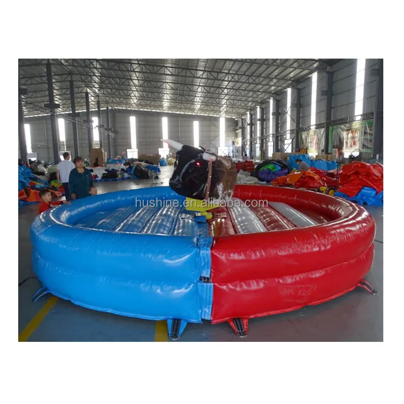 Jogos infláveis para eventos ao ar livre crianças touro mecânico máquina colchão passeio inflável adultos touro mecânico