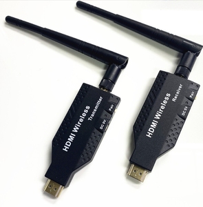 无线HDMI发射器和接收器即插即用，支持5.8GHz，用于将视频/音频从笔记本电脑流式传输到高清电视/投影仪