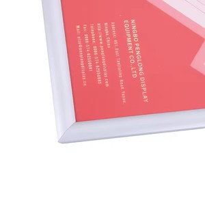 易开铝制海报按扣相框前装广告板相框 - Product Image 4