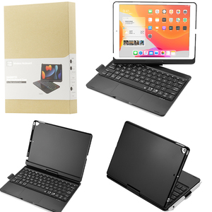 Funda para teclado para iPad 10,2 de 2021 pulgadas 9, 8 y 7. ª generación, Air 3, Pro 10,5 en retroiluminación de 7 colores, portalápices giratorio - Product Image 6