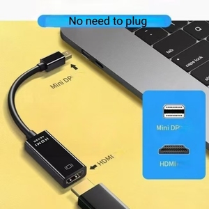 迷你DP至HDMI适配器4k电缆监视器转换器DP至HDMI适配器，适用于苹果MacBook Pro Air笔记本电脑 - Product Image 3