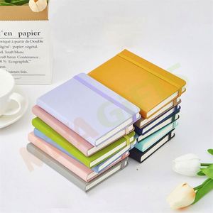 Custom A4A5A6A7B5B6 planner diario diario diario copertina in morbida pelle rilegatura con stringa elastica