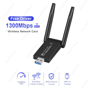 1300Mbps WiFi adaptörü USB 3.0 Dual Band 5GHz/2.4GHz kablosuz ağ adaptörü 2 antenler Mac OS için Windows için Wi-Fi Dongle - Product Image 3