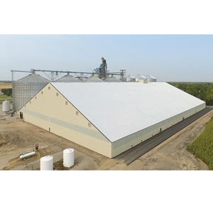 Agricultural Steel Frame Grain Warehouse Large Span Storage Structure Prefabricated Steel Grain <strong>Silos</strong> for Agricultural Storage