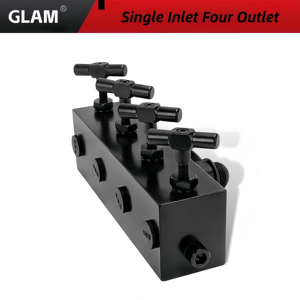 High Quality Hydraulic Manifold Block <strong>1</strong> Inlet <strong>4</strong> Outlets High Pressure <strong>4</strong> Way Oil Flow Circuit <strong>Distributor</strong> Valve Hydraulic Tools - Product Image 6