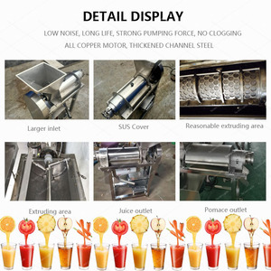 Meyve suyu makinesi meyve vida sıkacağı makinesi elma armut narenciye portakal suyu ekstraktör makinesi Despulpadoras De Frutas - Product Image 3