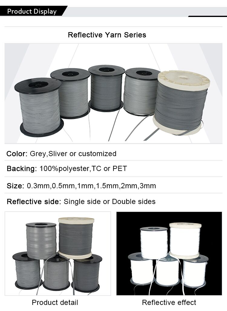 High quality reflective embroidery thread yarn