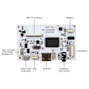 Usb Hd-Mi Driver Pantalla Lcd Todo en uno Pantalla Lcd Tft de 5 pulgadas Pantalla Lcd de 5 pulgadas para Raspberry Pi Hd Mi Input Board Car Display - Product Image 4