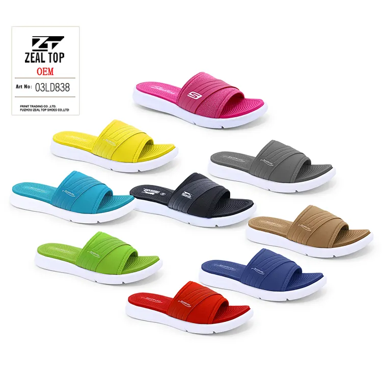 Mulheres praia esporte chinelos sandálias travesseiro slides chinelos personalizado mais novo design eva plain slide calçados chinelos para as mulheres