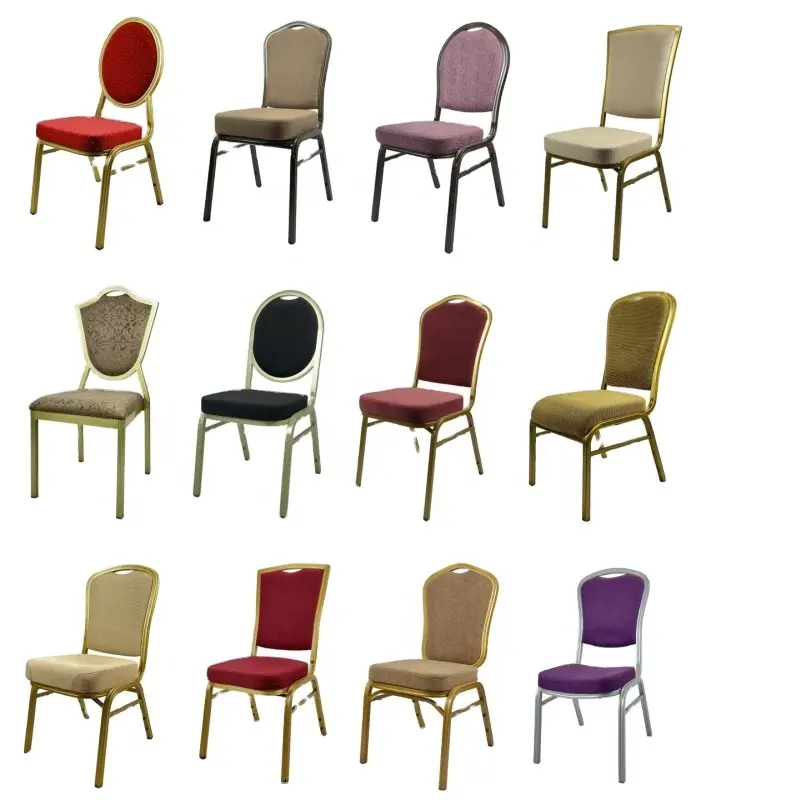 Chine Chaises de salle de banquet bon marché moderne utilisé personnalisé empilable restauration salle à manger mariage événement hôtel chaise de banquet à vendre