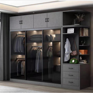 Walldrop style européen design classique en bois solide de chambre à coucher gleoite garde-robe rose - Product Image 6