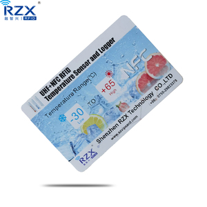 <strong>Real</strong> Time Monitoring Dual Chips RFID UHF and NFC Temperature Sensor <strong>Card</strong> Used in Like Cold Chain - Product Image 3