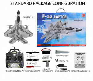 F22 RC Model 2.4Ghz 4 CH uzaktan kumanda uçak ile iki mod Jet avcı uçağı İha uçak uçak modeli oyuncak çocuklar ve yetişkinler için - Product Image 6