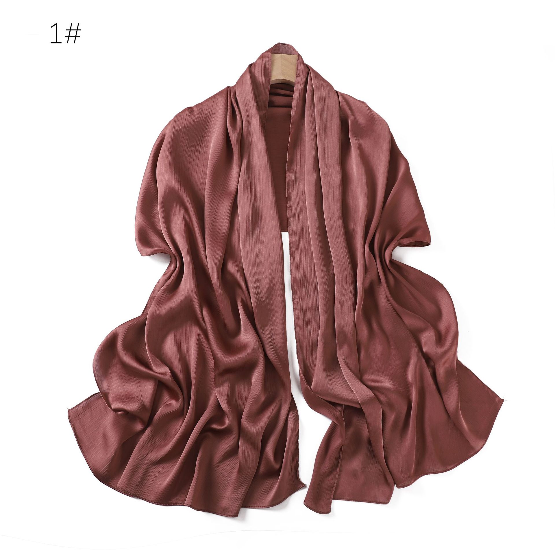 silkまとめ買い Shop Our Selection of OEM New Color Solid Silk Satin Scarfs