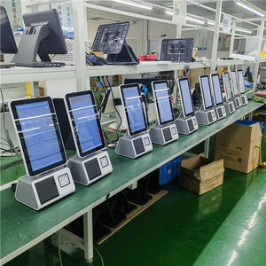 ブランドの新しい10.1 "タッチスクリーンPos端末Androidホワイトすべて1つの自己注文支払い機システムQRコードリーダー付き