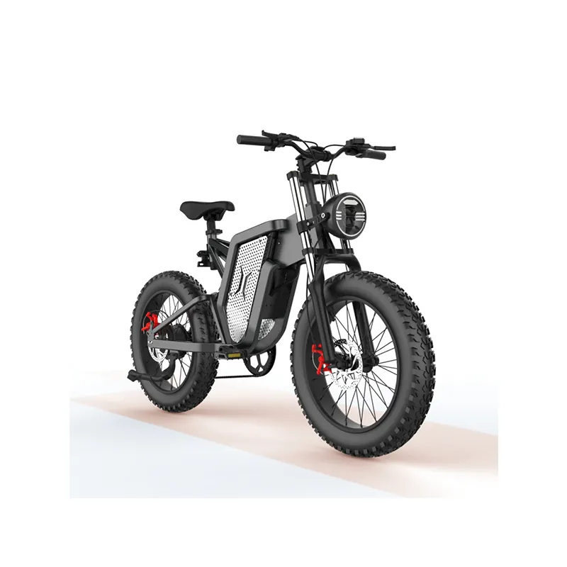 2024 New Model 48v 500w 750w 1000w Electric Bicycle E Bike Fat Tire Chopper Electric Bike Motorcycles