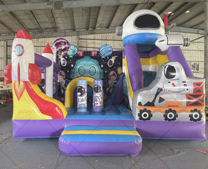 Tàu Vũ Trụ Sẵn Sàng Để Tàu <span class=keywords><strong>2025</strong></span> Hot Bán 0.55Mm Pvc Bạt Nhảy Nhà <span class=keywords><strong>Inflatable</strong></span> Bouncer Trẻ Em Trong Nhà Sân Chơi Với Slide - Product Image 2