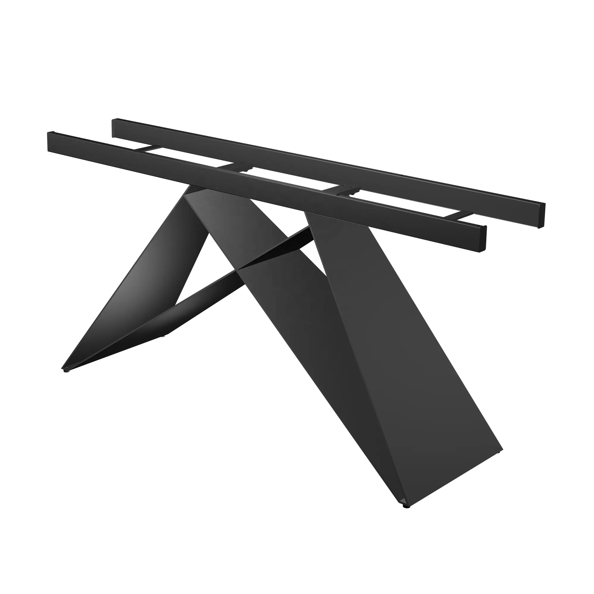 Gamba del tavolo per mobili personalizzata in fabbrica gambe del tavolo da pranzo cromate nere da 710mm per tavoli da pranzo da cucina