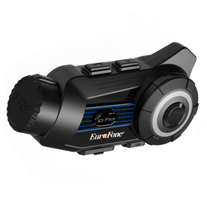 Sistema de comunicación de intercomunicación para montar en casco de motocicleta S3PLUS, grabación de vídeo para compartir música Casco de Moto Con Camara Intercom - Product Image 1