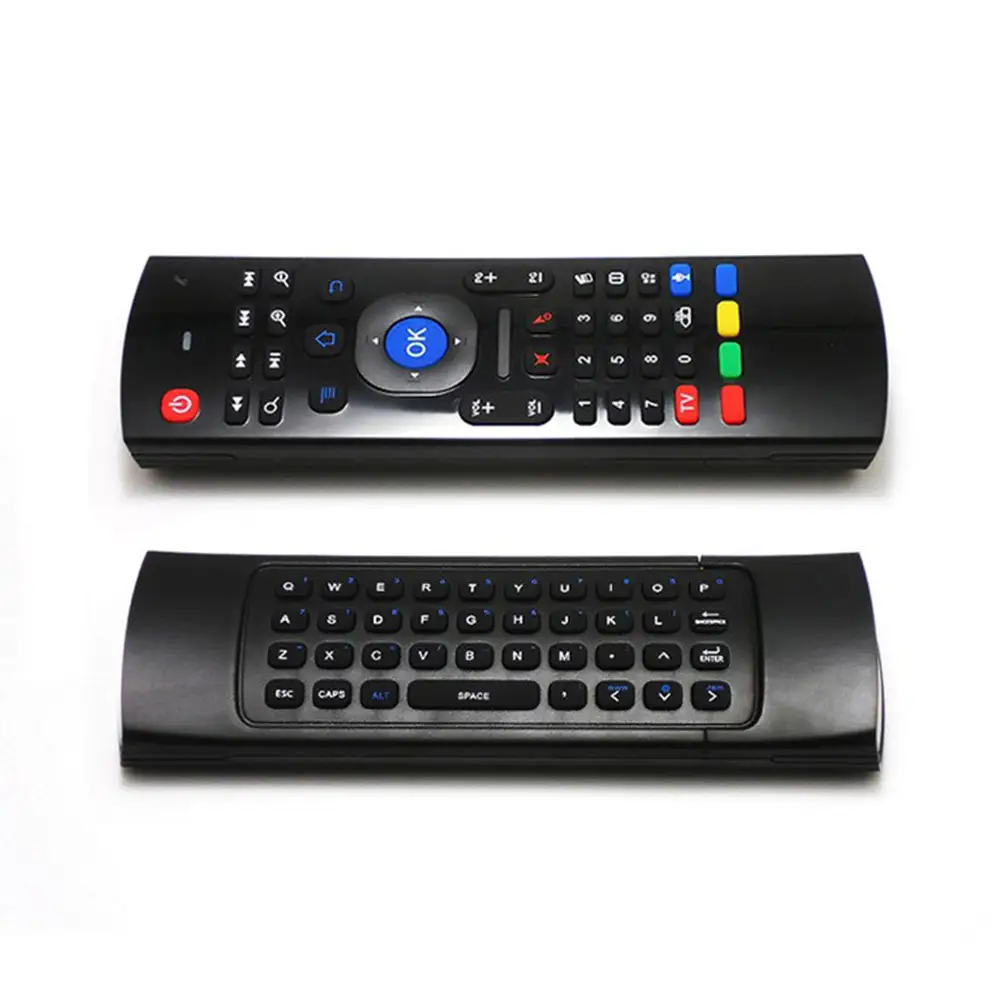 Multimedia Universal 6-Axis Inertia Sensor MX3 2.4 Ghz Suara Backlit Keyboard Udara Fly Mouse Mx3 Air Mouse Remote Control