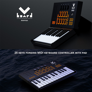 Midiplus Vboard 25 multifunción portátil inalámbrico Bluetooth 25 teclas plegable Piano USB MIDI teclado controlador con almohadilla - Product Image 5