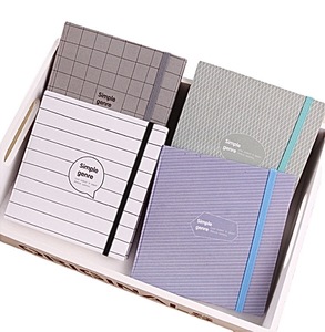 Cuaderno de tela de tapa dura con impresión personalizada, cuaderno con banda elástica, diario, planificador cuadrado - Product Image 2