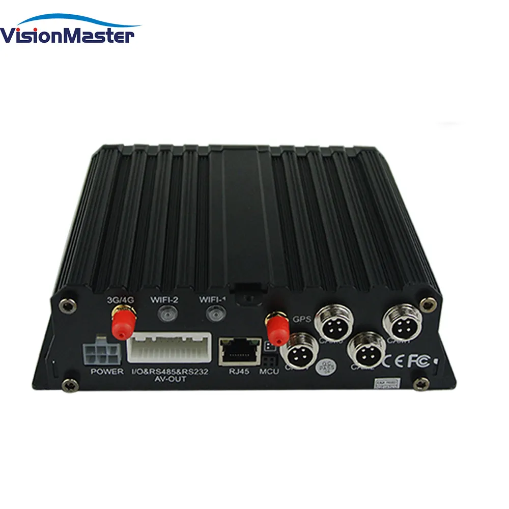 4 canaux H.265 dvr mobile enregistreur vidéo de voiture AHD ADAS DSM BSD caméra IPC sont en option, le modèle est VM-1404AN