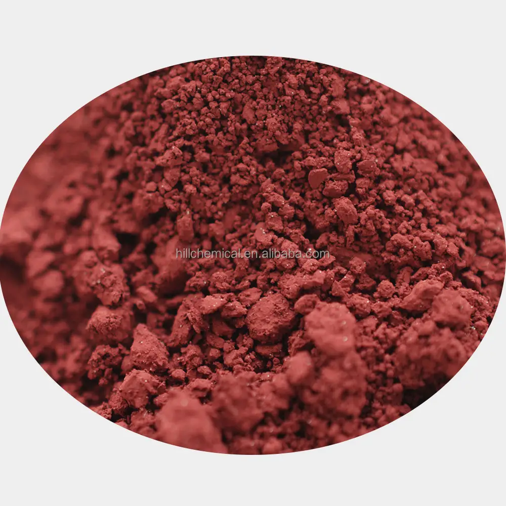 Produttore di pigmenti 130 di ossido di ferro rosso collina per pavimentazione in cemento colorato