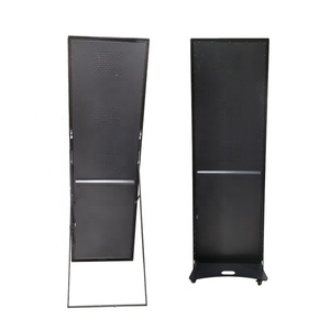 Su misura schermo multiplo in piedi pubblicità ultra sottile programmabile mobile portatile supporto da pavimento led video poster schermo - Product Image 3