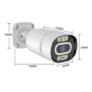 IMX 415 8MP户外PoE IP摄像机OEM ODM全彩人体检测4MP闭路电视安全摄像机4K 2路音频 - Product Image 2