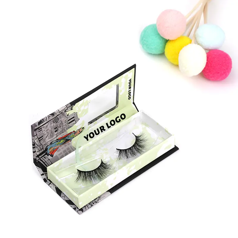 SY shuying wholesale lashes 3d real mink eyelashes lash packaging custom round fake eyelash box