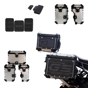 バイク防水アルミトップケーステールボックス配送トランククイックアダプター付き - Product Image 5