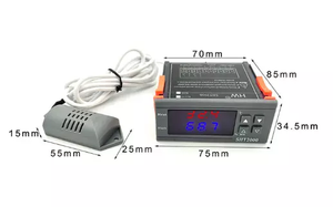 Controlador de Temperatura y Humedad, Sensor de Temperatura Avanzado, Producto, 2 Unidades, 1 Unidad