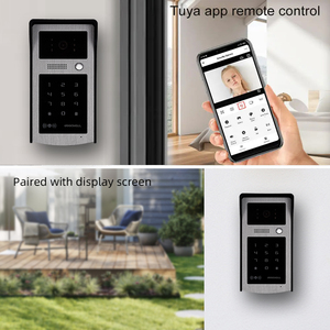 Alta calidad de lujo hogar Multiroom multifunción 4 interfono con cable sistema de intercomunicación de seguridad dos monitores Video portero