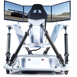 Simulador de tres pantallas Plataforma eléctrica Realidad virtual Coche de carreras 6DOF Simulador de conducción - Product Image 5