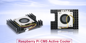 <strong>Raspberry</strong> <strong>Pi</strong> CM5 ED-Pi5Case-HA-B Active Cooler with a <strong>temperature</strong>-<strong>controlled</strong> blower fan pre-installed - Product Image 3