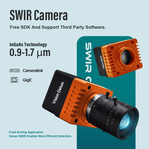 กล้อง swir สำหรับการตรวจสอบเซมิคอนดักเตอร์การสแกนสายอินฟราเรดแบบอินเทอร์เฟซ40kHz GigE อัตราเฟรมสูง - Product Image 1