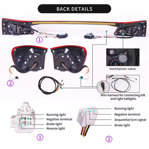LEXUS IS250 için Led arka lambası montaj IS300 isisf 2006 - 2012 bagaj kapağı DRL fren ters dönüş sinyali kuyruk lambaları - Product Image 6