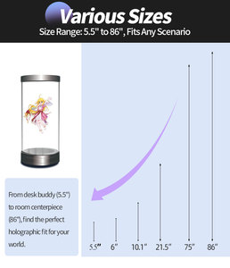 65 75 inch Kích thước con người ba chiều Tủ di chuột hiệu ứng 3D ai tương tác HOLO Ống 3D hiển thị ba chiều cho triển lãm kinh doanh - Product Image 5