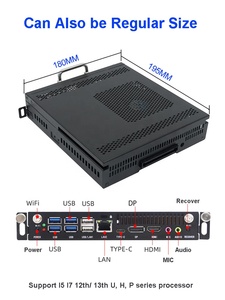 OPS 12th 13th Gen I7 I5 1240P 1260P OPS PC Iris Xe GraphicsFour Screen 4K Display Win System Mini PC OPS Computer with RTX - Product Image 6