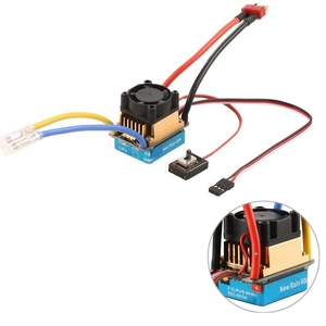 Rc 2-3 Lipo/6-9Nimh 60A двухрежимный щетчатый регулятор скорости ESC Регулятор с охлаждающим вентилятором для 1/10 Радиоуправляемый автомобиль - Product Image 1
