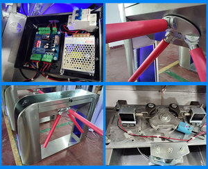 Sistema di controllo automatico del tornello di disinfezione della carta di Id/Ic della carta del tornello del treppiede con la disposizione del accettore della moneta - Product Image 4