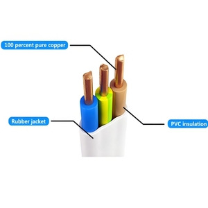 AS/NZS 5000.1 Building/NZ standart TPS 3 çekirdek 3*2.5 PVC telli termoplastik kılıflı düz elektrik kablosu bina için - Product Image 5