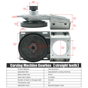 CNC Gear Rack And Pinion 2モジュールギアリデューサー5:1 Nema 34ギアボックスCNCルーター用 - Product Image 6